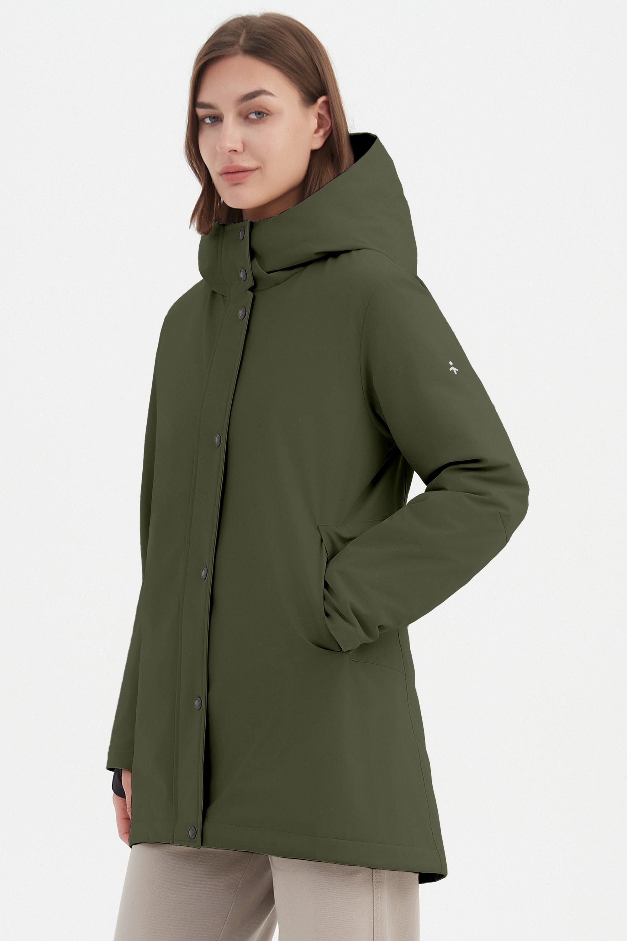 Hooded Winter Long Down Parka Jacket - Image 3