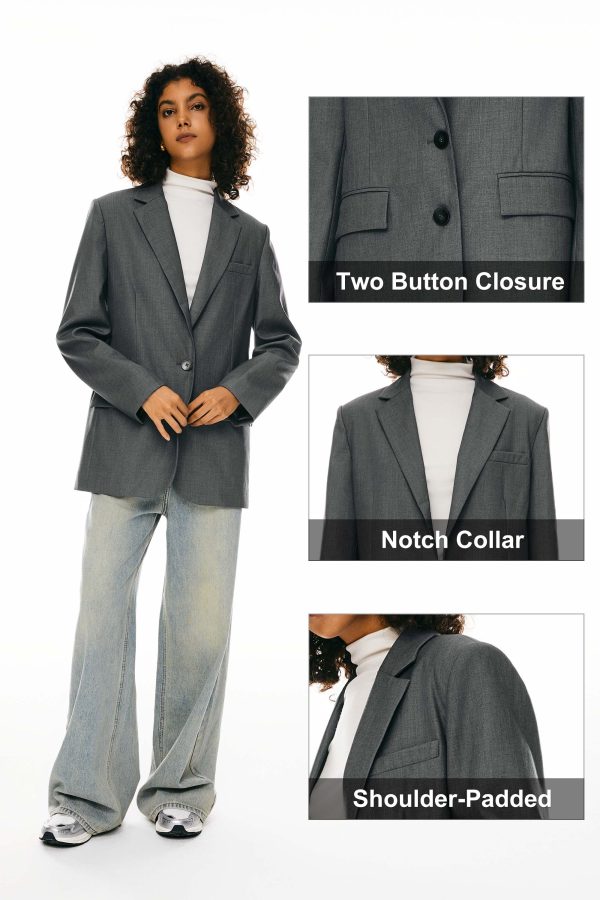 Long Sleeve Work Blazer Casual Business - Image 9