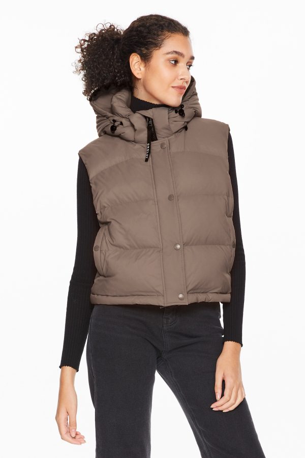 Aurora Hooded Down Puffer Vest - Image 20