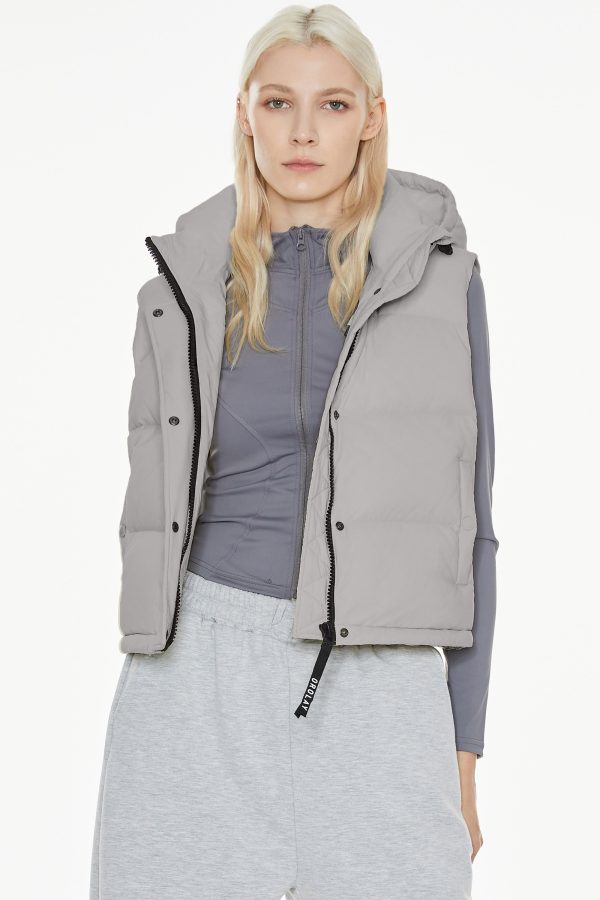 Aurora Hooded Down Puffer Vest - Image 22