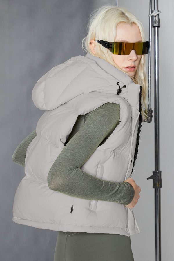Aurora Hooded Down Puffer Vest - Image 26