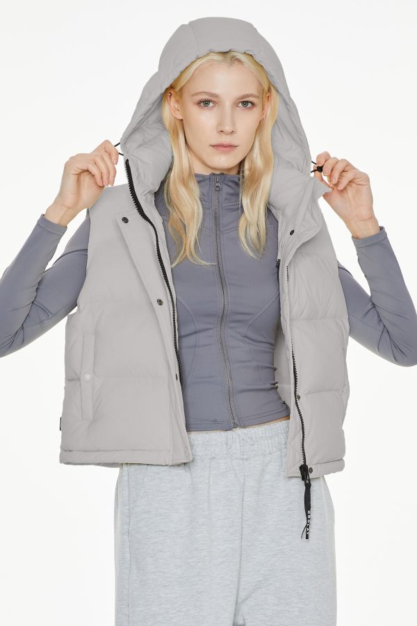 Aurora Hooded Down Puffer Vest - Image 23
