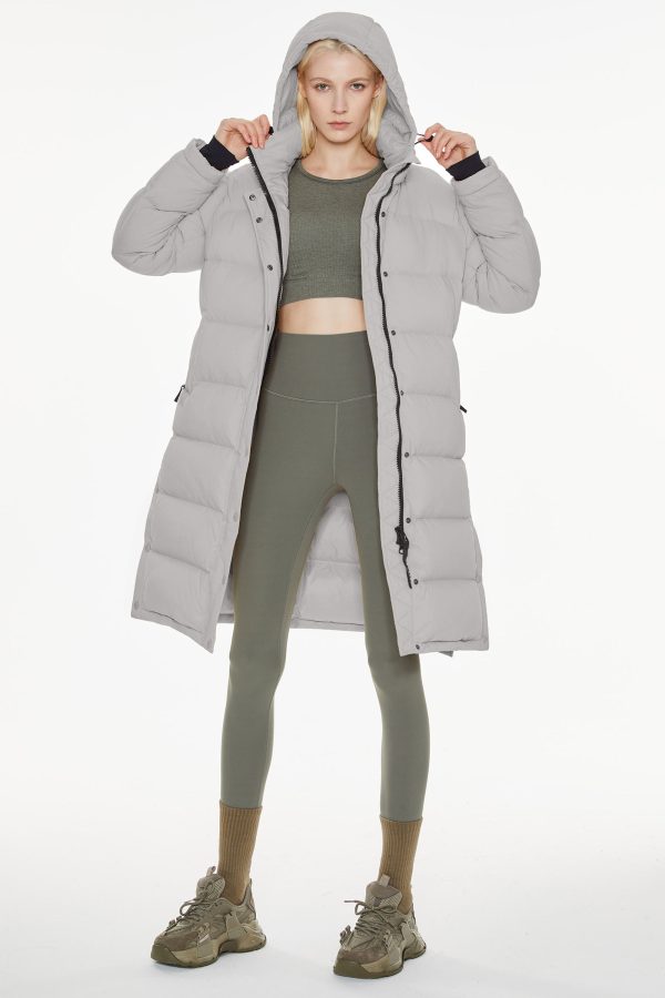 Aurora Long Detachable Hooded Down Jacket - Image 19