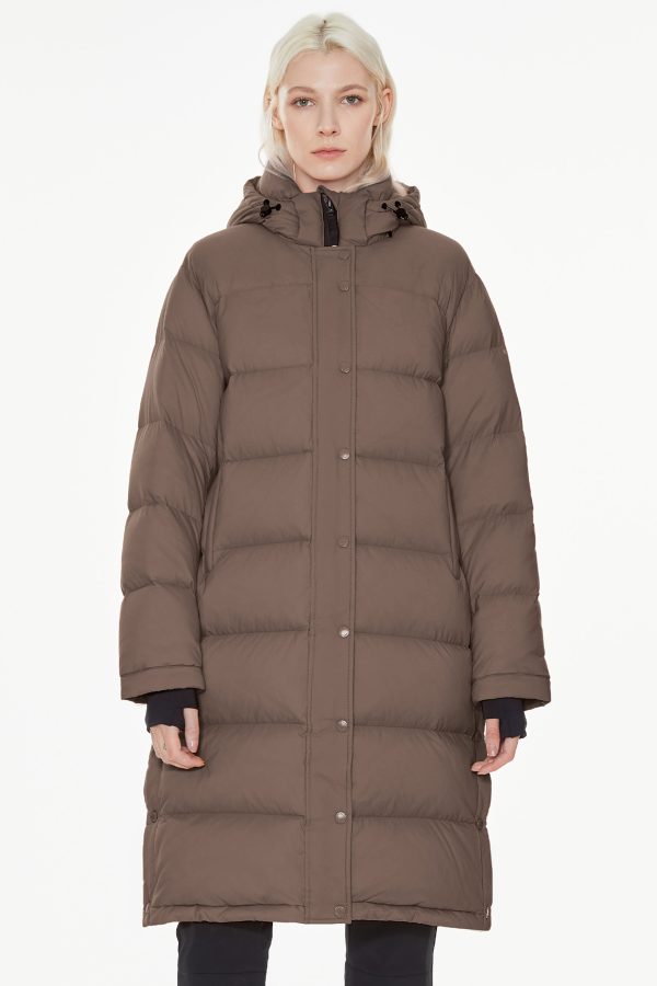 Aurora Long Detachable Hooded Down Jacket - Image 23