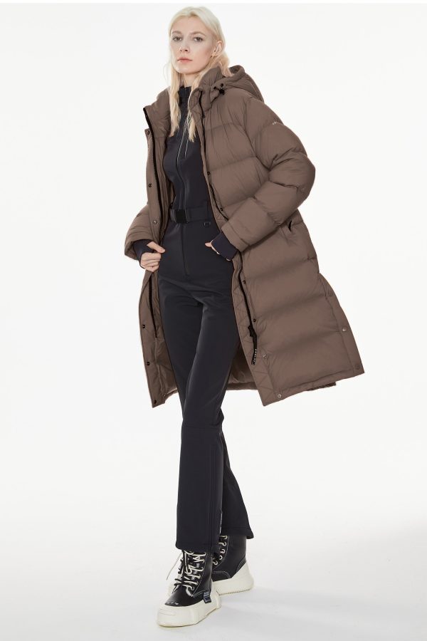 Aurora Long Detachable Hooded Down Jacket - Image 26