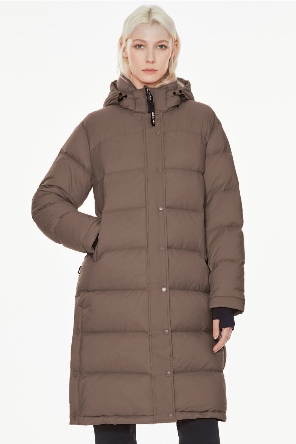 Aurora Long Detachable Hooded Down Jacket - Image 28