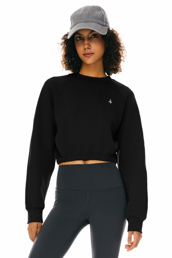 Oversized Cropped Sweatshirt Long Sleeve - Image 11