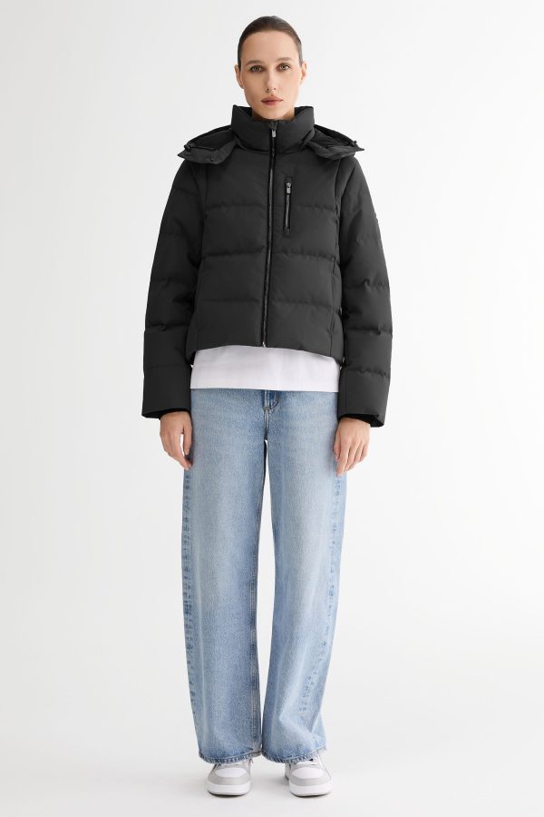 CityForm Short Detachable Hood Down Jacket - Image 9