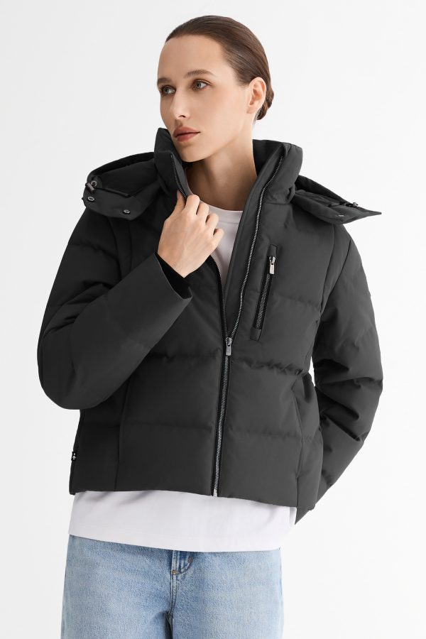 CityForm Short Detachable Hood Down Jacket - Image 8