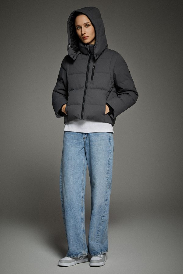 CityForm Short Detachable Hood Down Jacket - Image 25