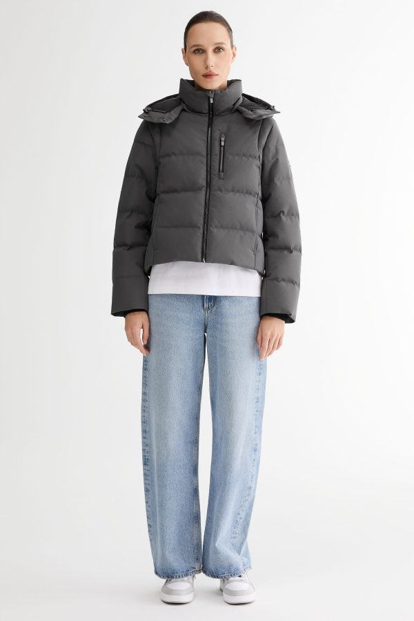 CityForm Short Detachable Hood Down Jacket - Image 31