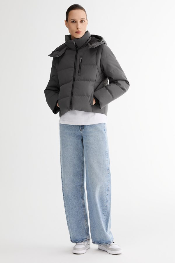 CityForm Short Detachable Hood Down Jacket - Image 32