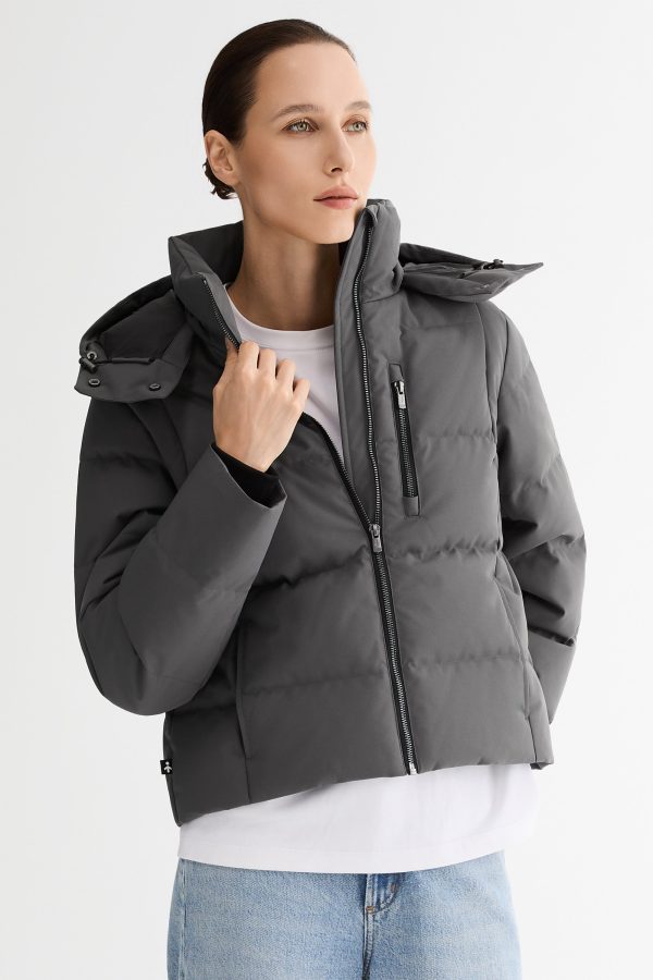 CityForm Short Detachable Hood Down Jacket - Image 26