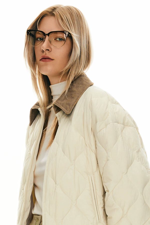 Lightweight Cropped Down Puffer Jacket - Image 2