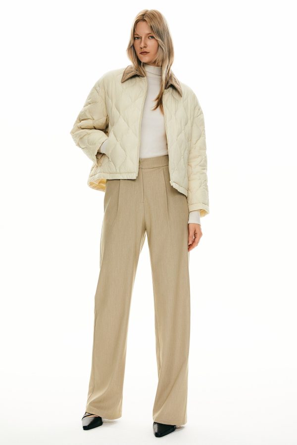 Lightweight Cropped Down Puffer Jacket - Image 3