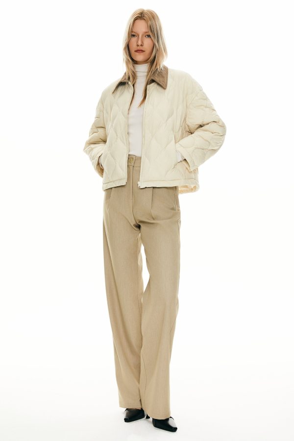 Lightweight Cropped Down Puffer Jacket - Image 6