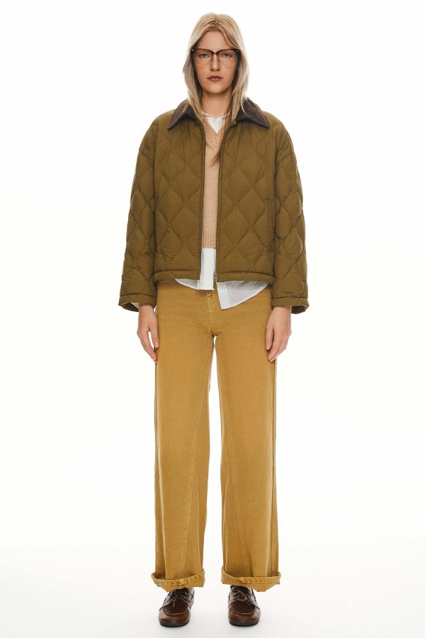 Lightweight Cropped Down Puffer Jacket - Image 8