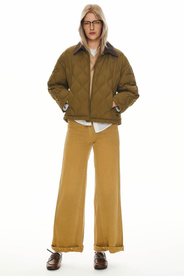 Lightweight Cropped Down Puffer Jacket - Image 11
