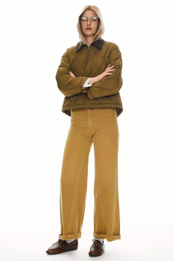 Lightweight Cropped Down Puffer Jacket - Image 13
