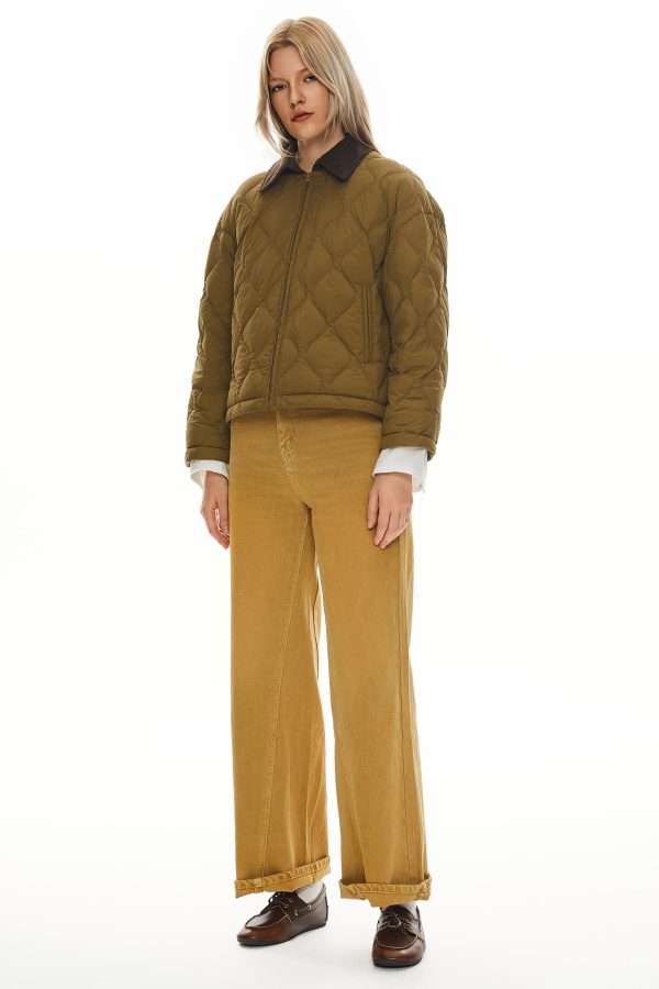 Lightweight Cropped Down Puffer Jacket - Image 15
