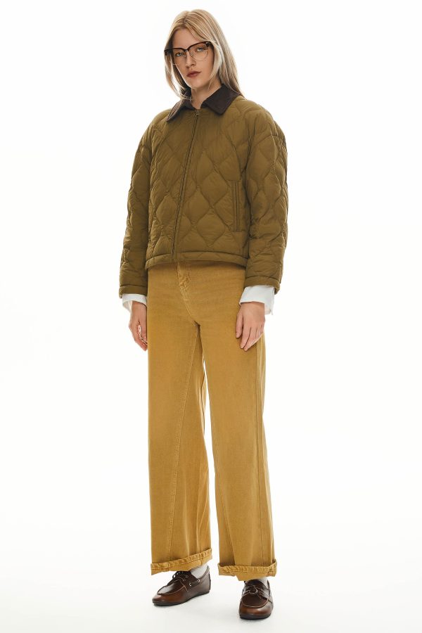 Lightweight Cropped Down Puffer Jacket - Image 16