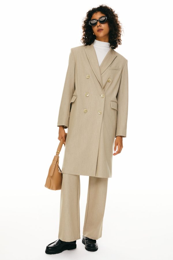 Double-Breasted Suit Blazer - Image 14