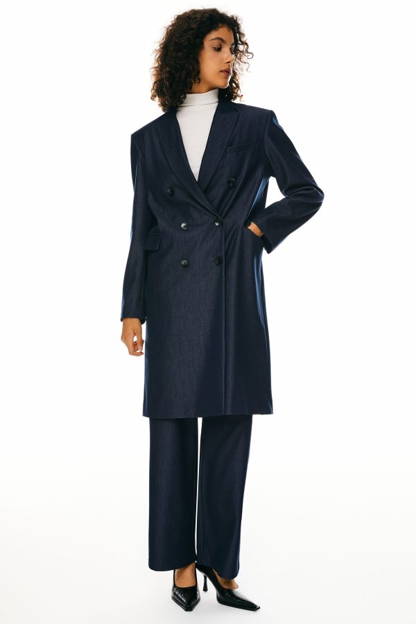 Double-Breasted Suit Blazer - Image 9