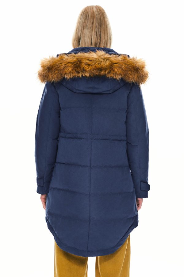 Drawstring Hooded Thickened Down Coat - Image 32