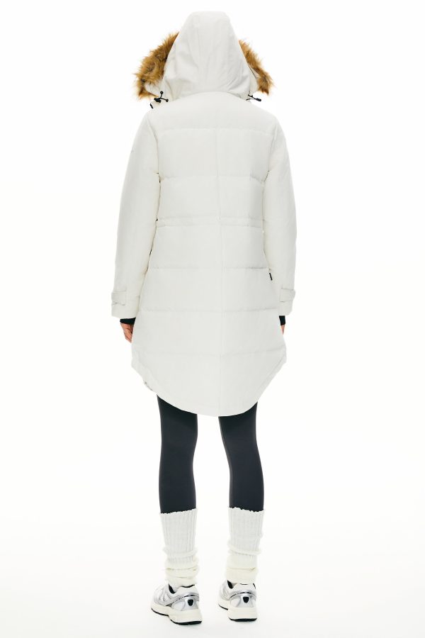 Drawstring Hooded Thickened Down Coat - Image 8