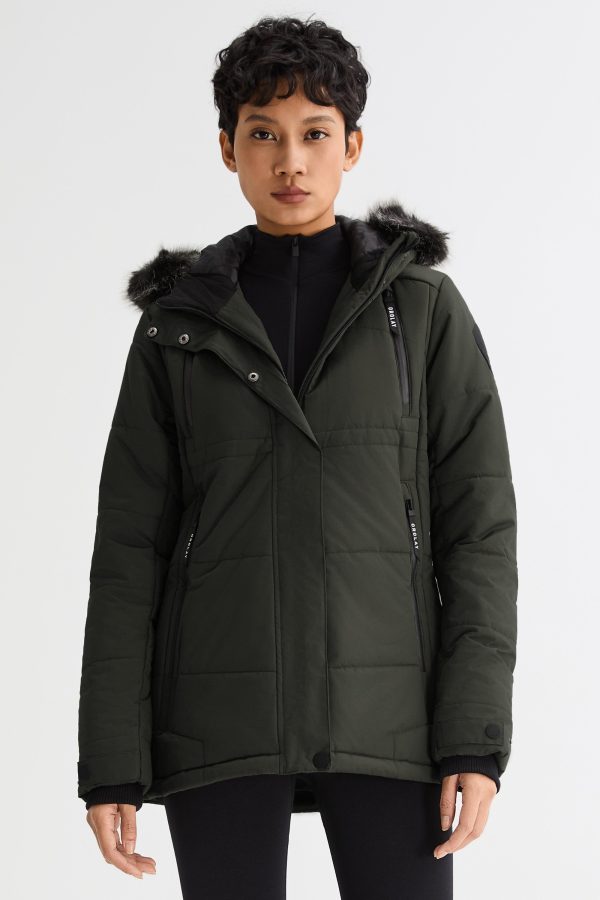 Faux Fur Hooded Mountain Parka Jacket - Image 2