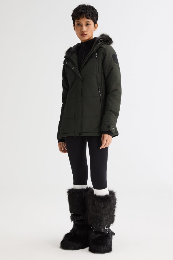 Faux Fur Hooded Mountain Parka Jacket - Image 4