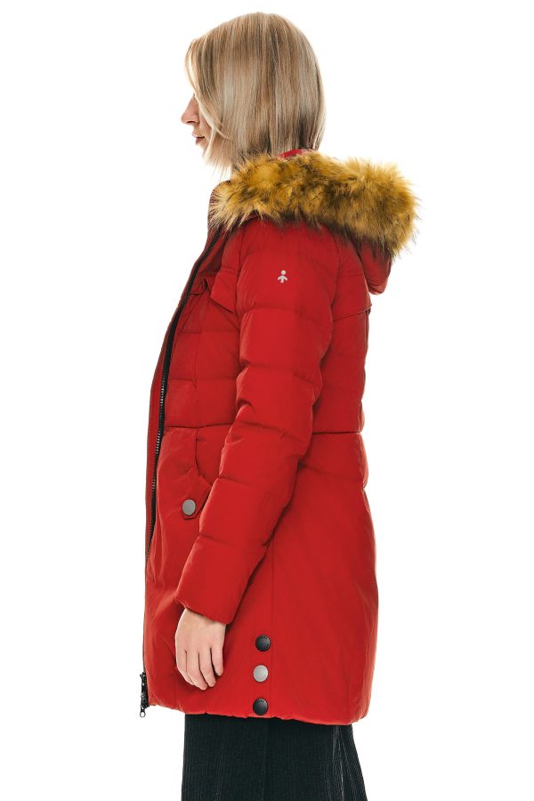 Faux Fur Qulited Puffer Down Jacket - Image 31