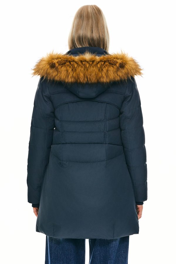 Faux Fur Qulited Puffer Down Jacket - Image 23