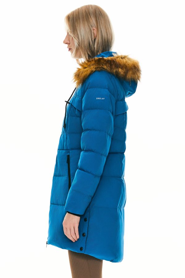 Faux Fur Trim Hood Winter Down Jacket - Image 10