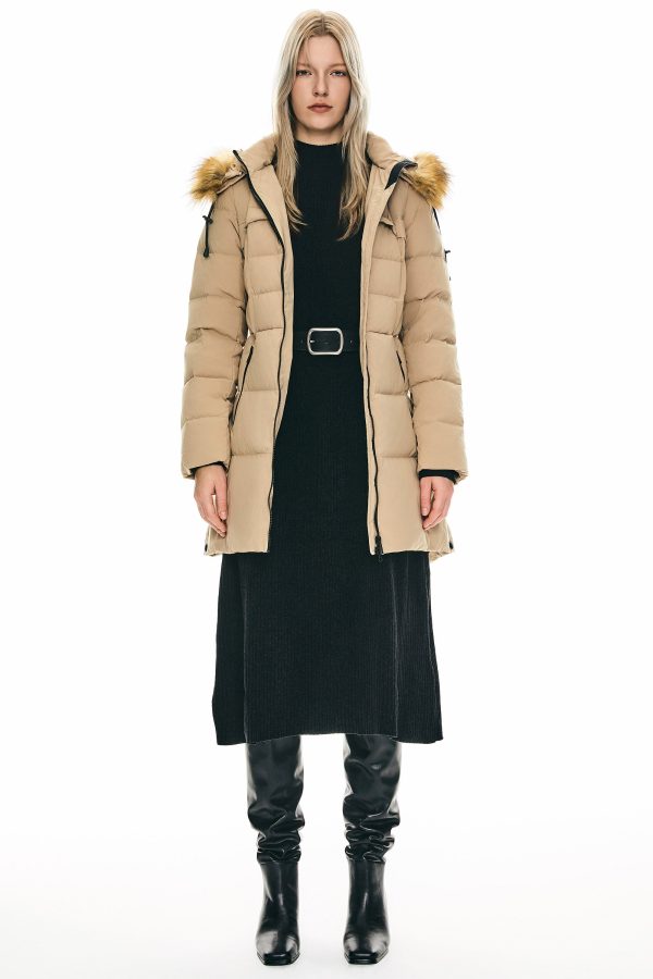 Faux Fur Trim Hood Winter Down Jacket - Image 5