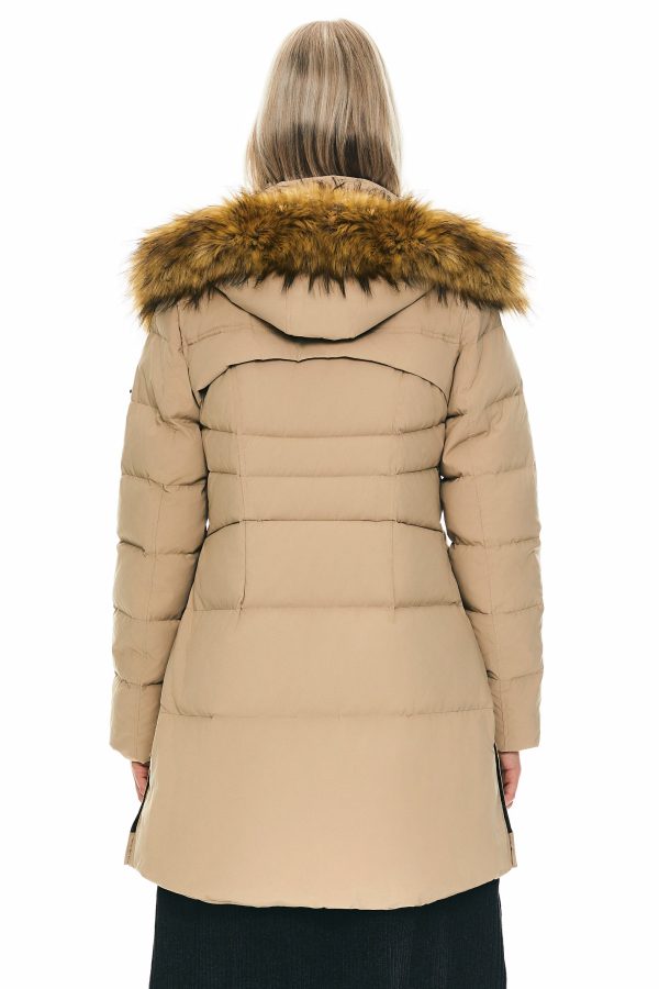 Faux Fur Trim Hood Winter Down Jacket - Image 7