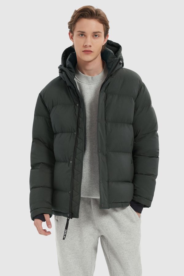 Aurora Mens Down Puffer with Detachable Hood - Image 10