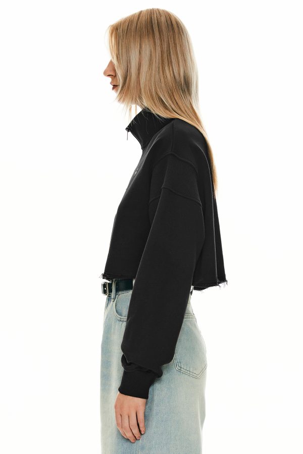 Half Zip Crop Sweatshirts - Image 26