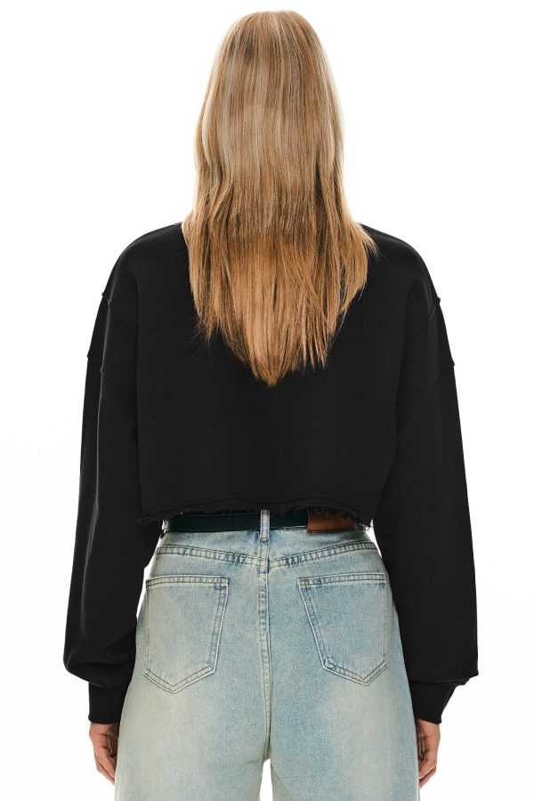 Half Zip Crop Sweatshirts - Image 27