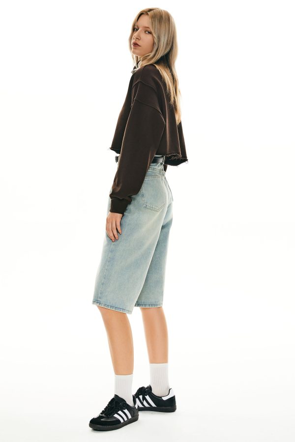 Half Zip Crop Sweatshirts - Image 18