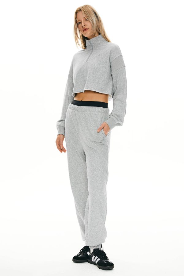 Half Zip Crop Sweatshirts - Image 6
