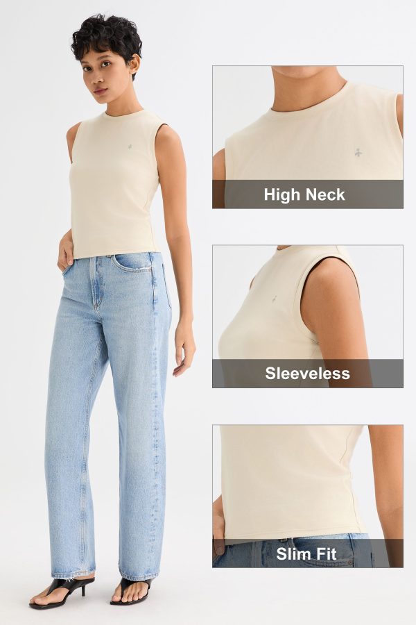 High Neck Tank Tops Sleeveless Workout - Image 10