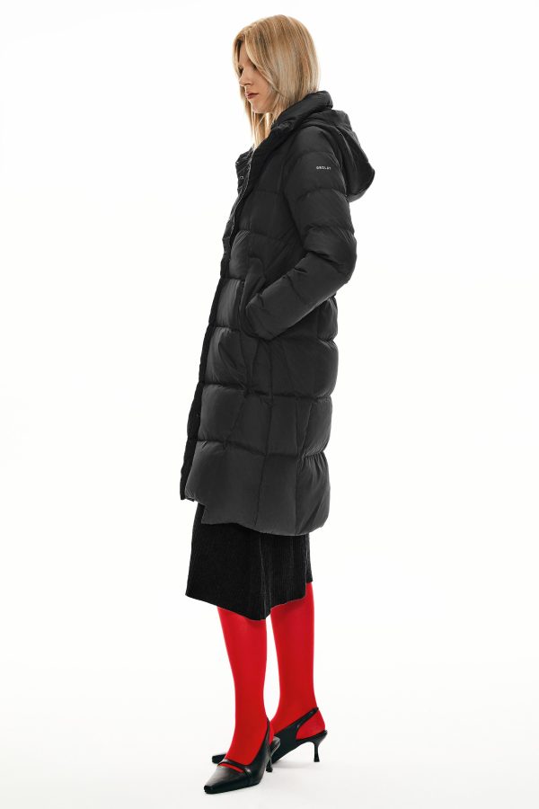 Hooded Winter Two-Way Zipper Down Coat - Image 12