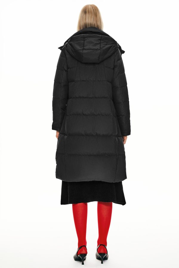 Hooded Winter Two-Way Zipper Down Coat - Image 13