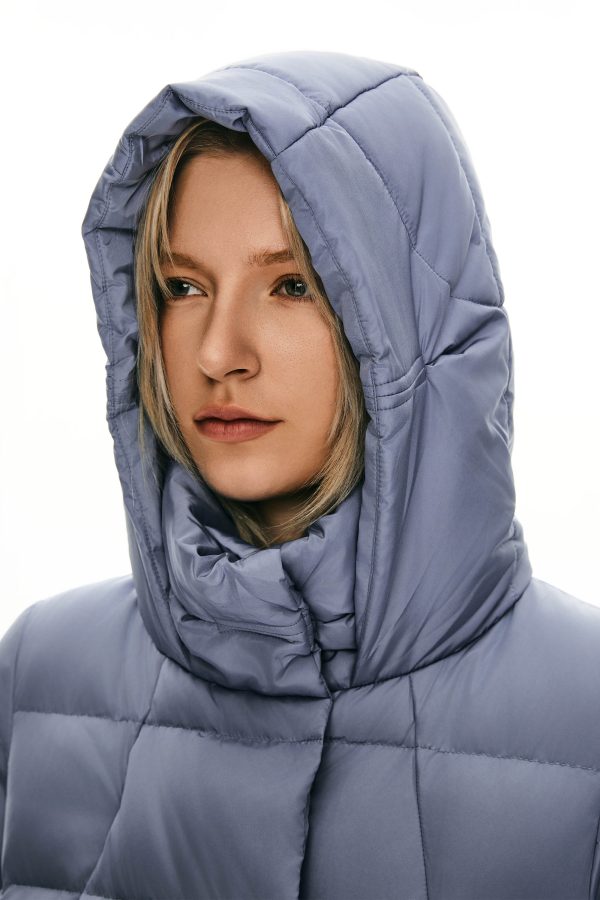 Hooded Winter Two-Way Zipper Down Coat - Image 29