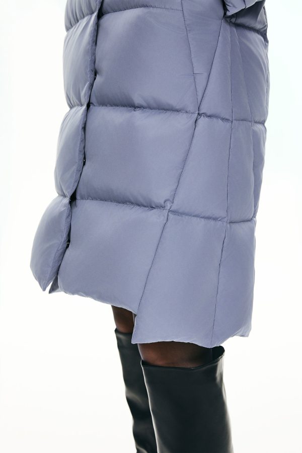 Hooded Winter Two-Way Zipper Down Coat - Image 30