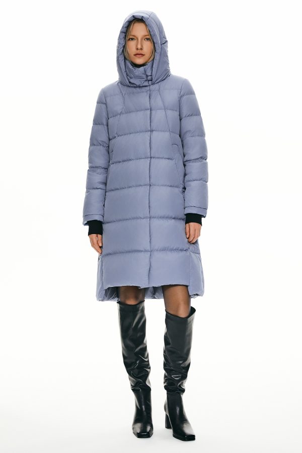 Hooded Winter Two-Way Zipper Down Coat - Image 25