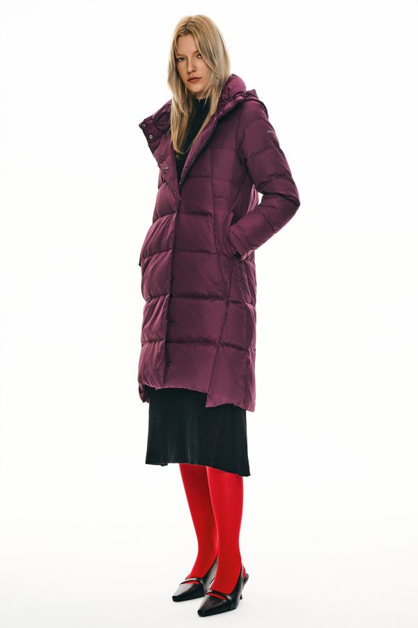 Hooded Winter Two-Way Zipper Down Coat - Image 34