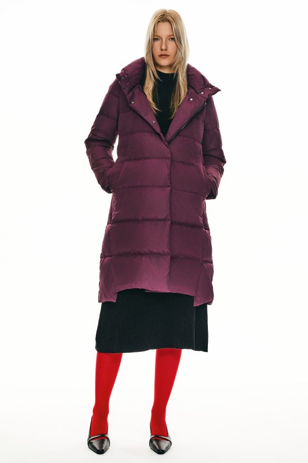 Hooded Winter Two-Way Zipper Down Coat - Image 35