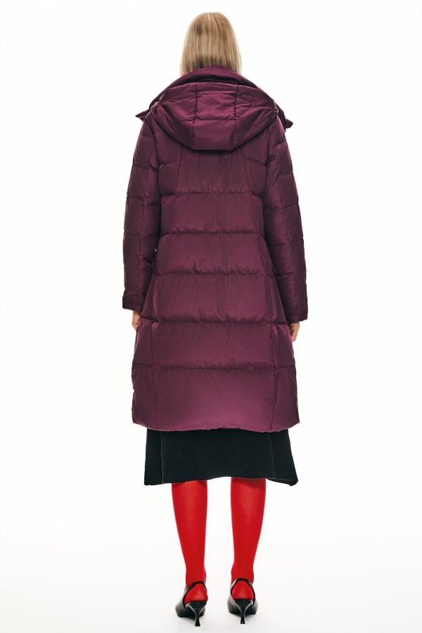 Hooded Winter Two-Way Zipper Down Coat - Image 36